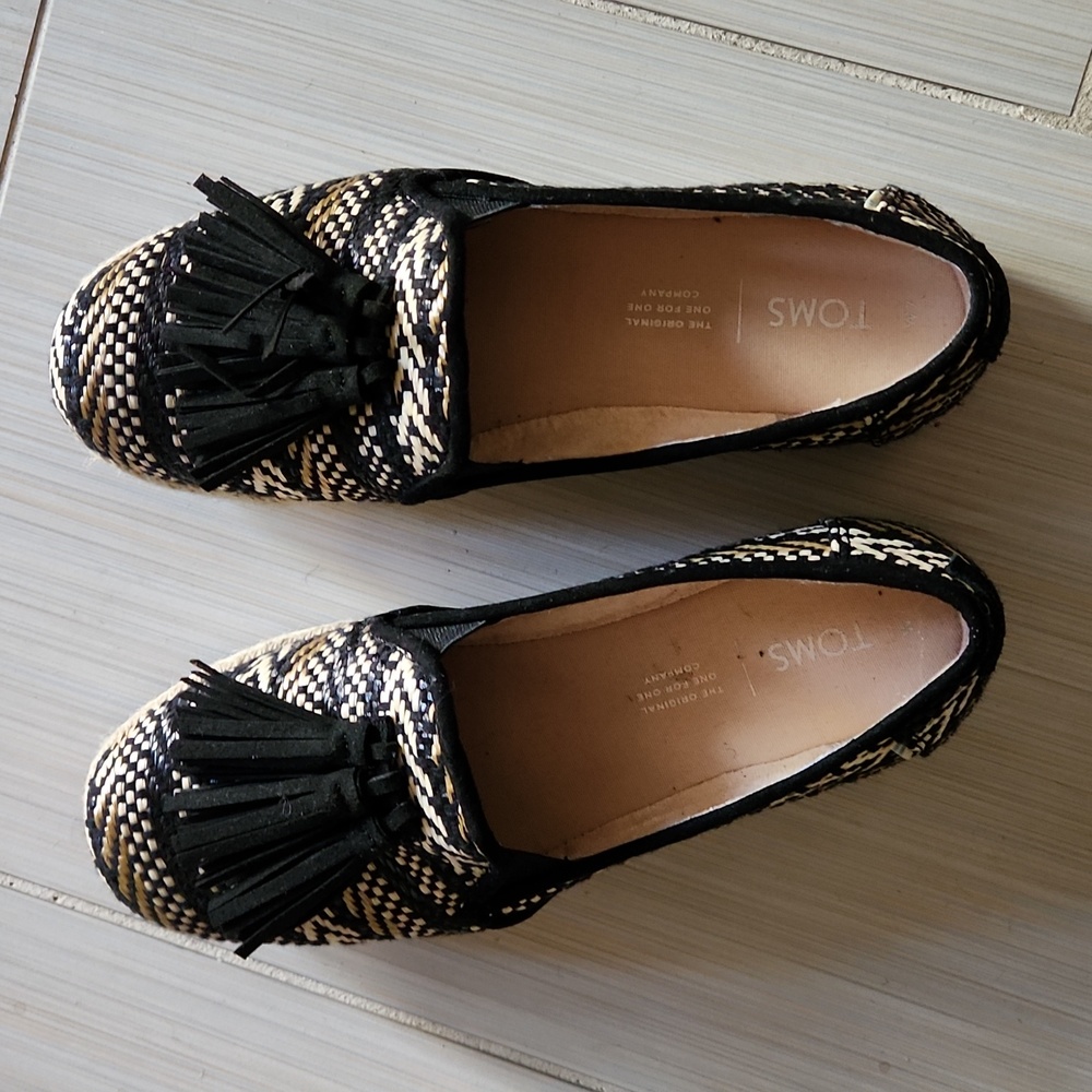 Toms platform espadrilles